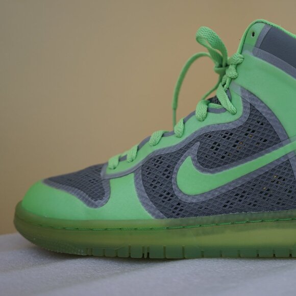 Rare 2012 Nike iD Dunk High HyperFuse Green 488098-991 Men’s Size: 9 Sneakers - Picture 6 of 16